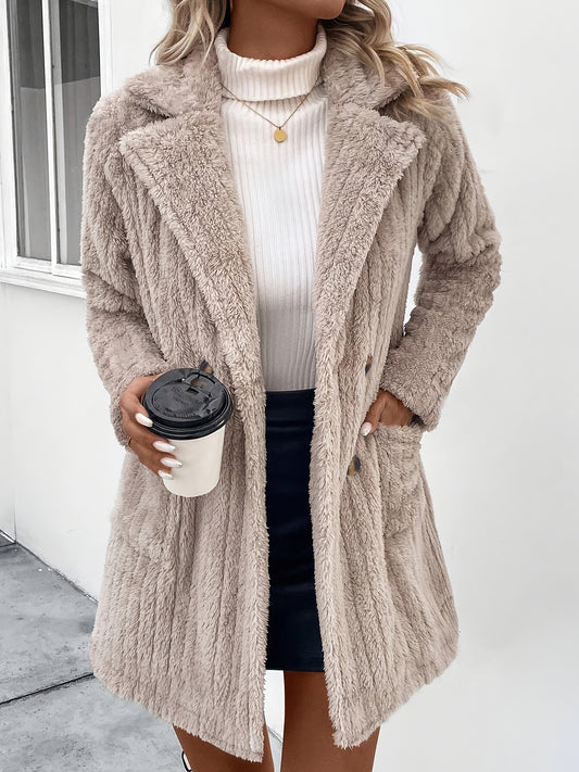 Elegant Women'S Faux Fur Coat